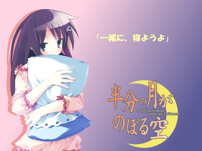Anime Girl Hugging Pillow — Pink