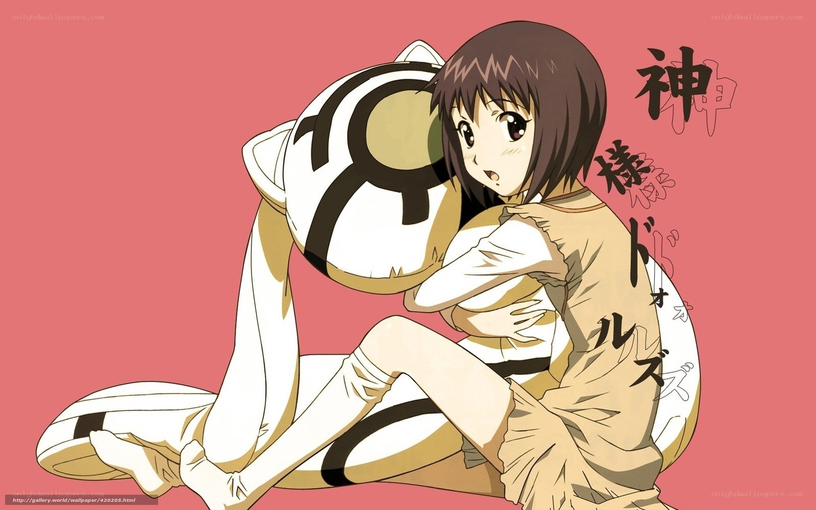 anime girl hugging robot