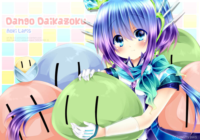 Anime Girl Hugging Slimes