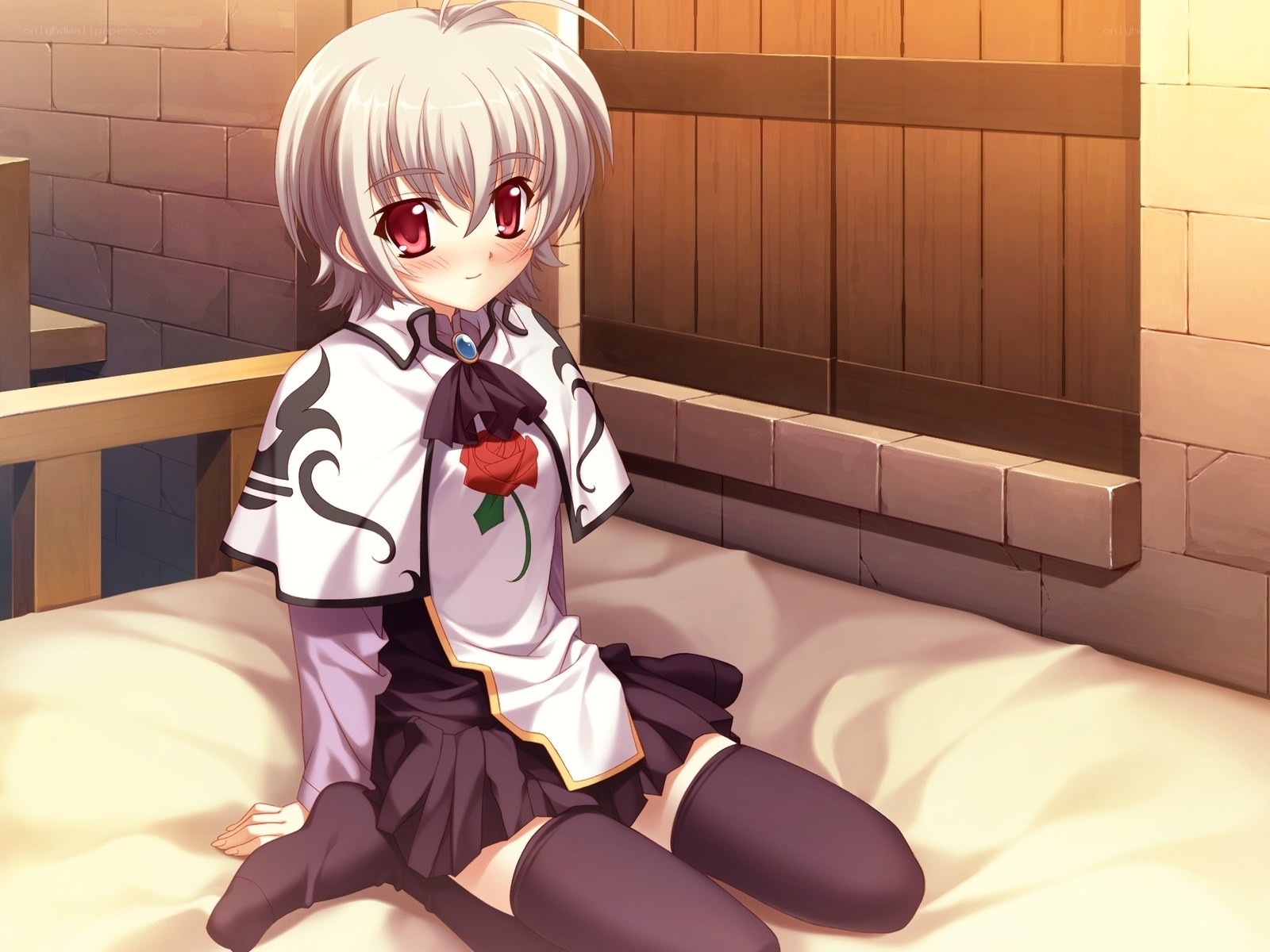 anime girl in a bathhouse