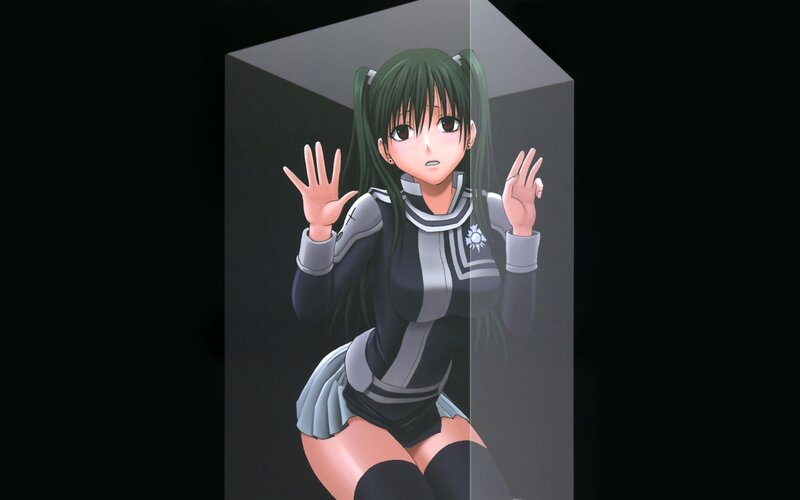anime girl in a box