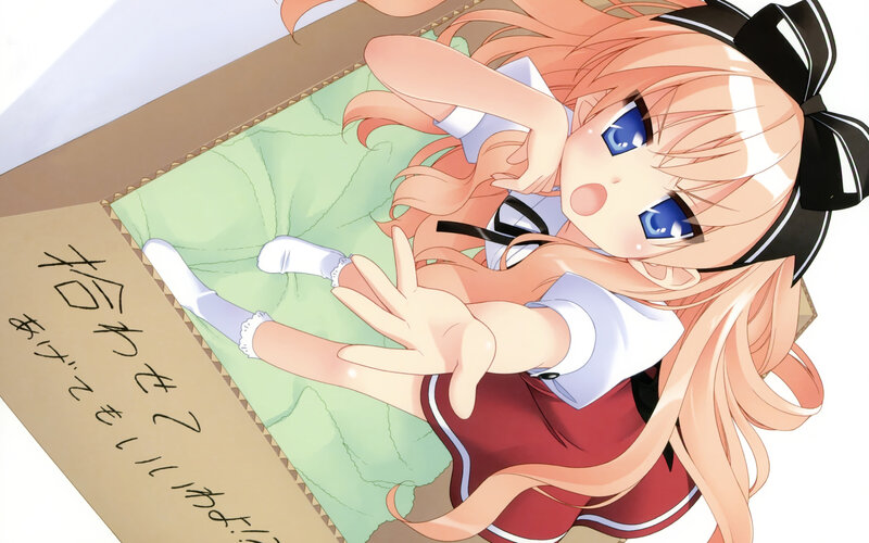 anime girl in a box