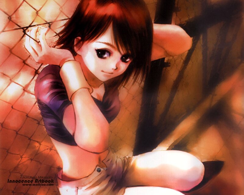 Anime girl in a cage