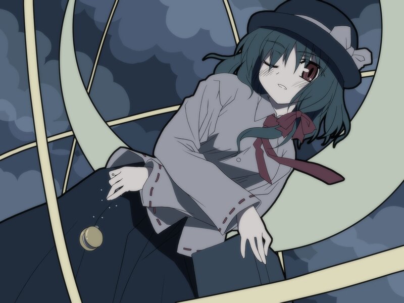 anime girl in a carriage