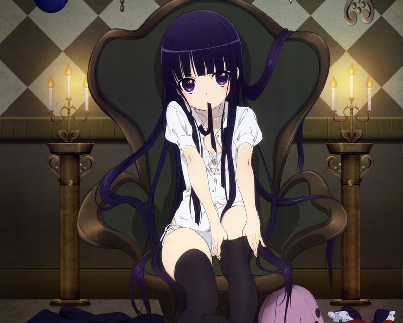 Anime girl in a chair