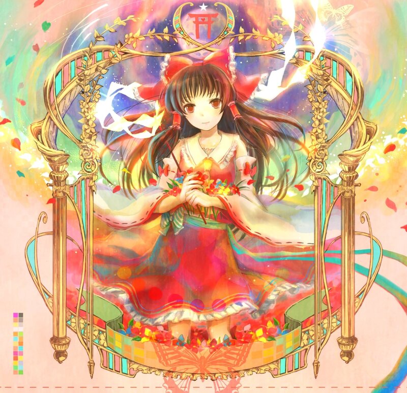 Anime Girl in a Chair — Red
