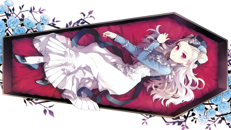 anime girl in a coffin