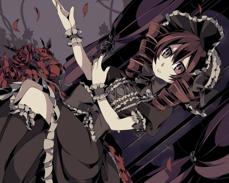 anime girl in a coffin