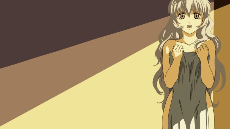 anime girl in a dark room