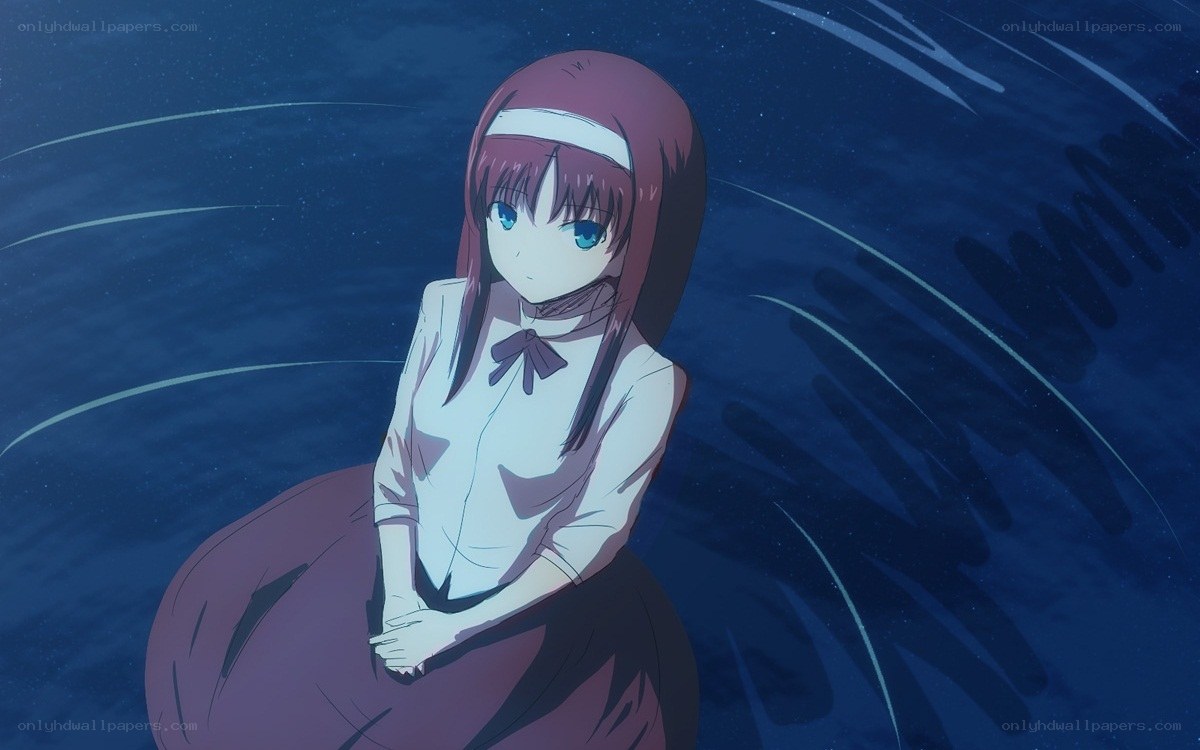 anime girl in a dark setting