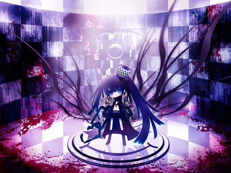 anime girl in a digital arena