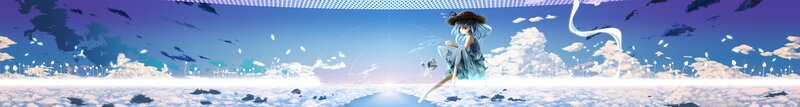 Anime girl in a dreamlike landscape