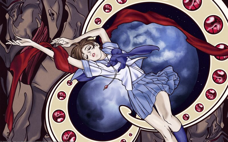 anime girl in a dreamlike scene
