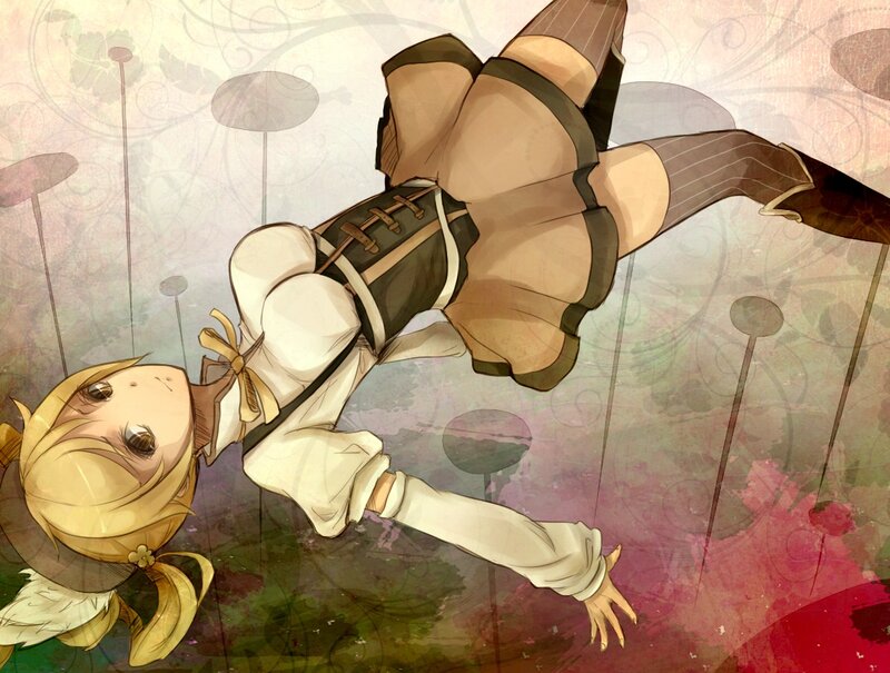 anime girl in a dreamlike scene