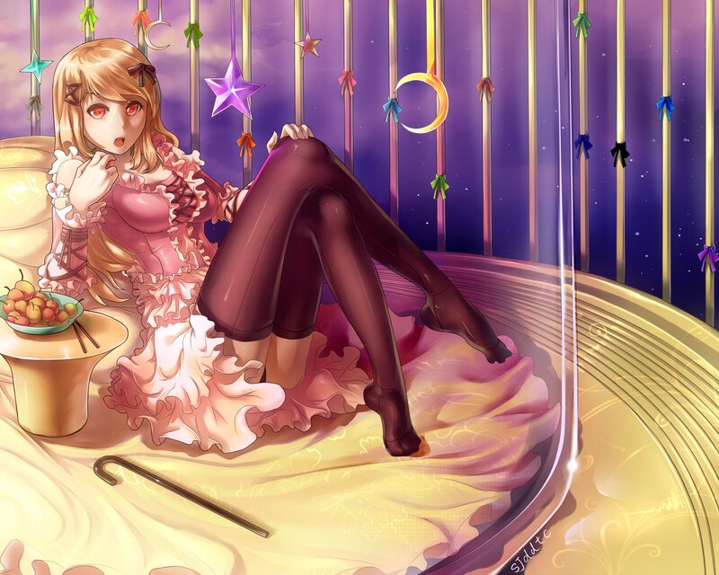 Anime girl in a dreamy setting