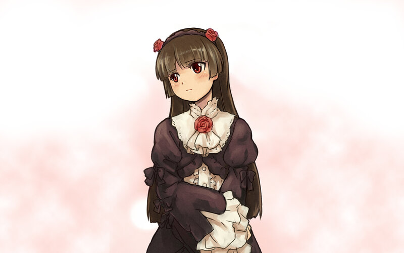 anime girl in a dress