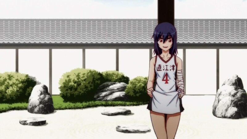 anime girl in a garden