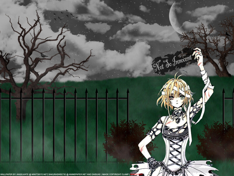 Anime girl in a graveyard