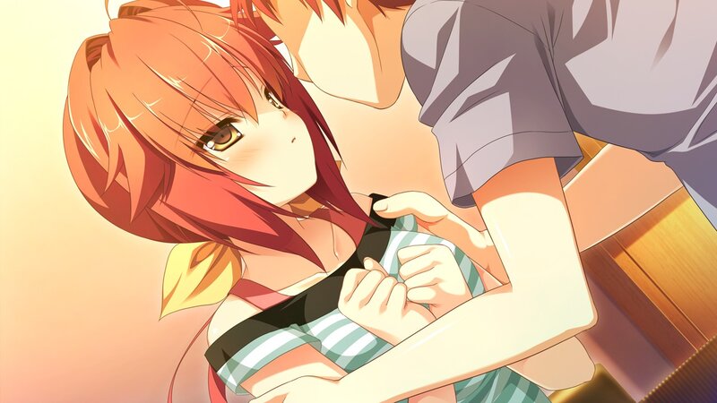 anime girl in a hug