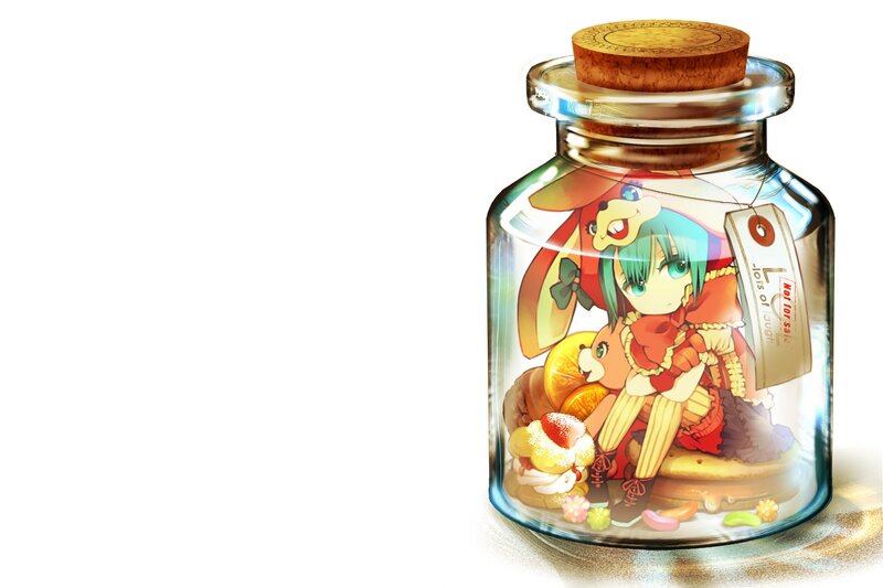 Anime Girl in a Jar — Blue
