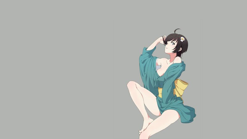 anime girl in a kimono