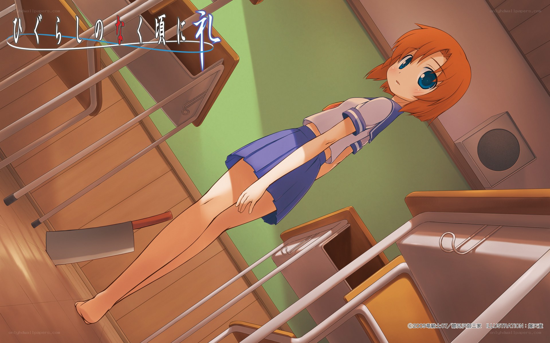 Anime girl in a kitchen