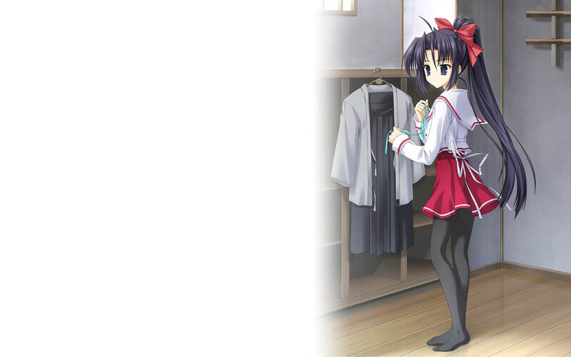 anime girl in a room