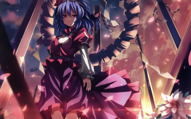 anime girl in a shattered world