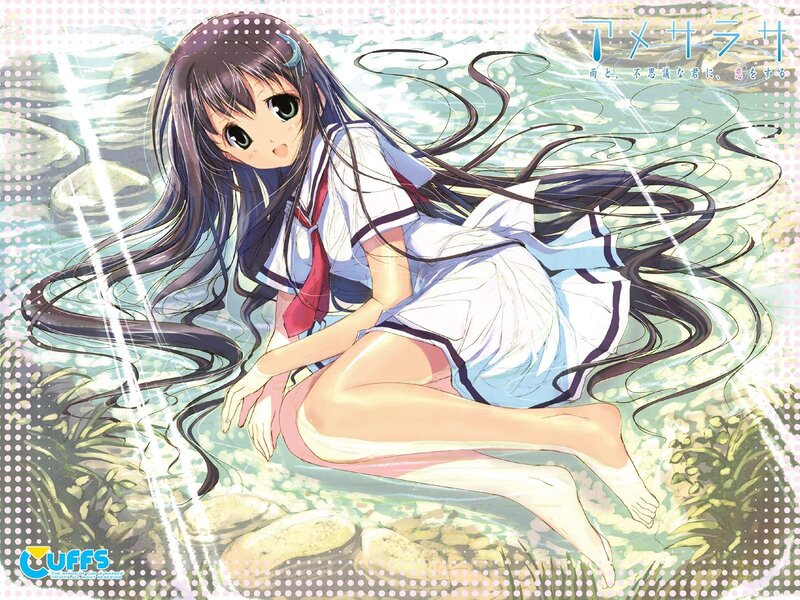 Anime girl in a stream