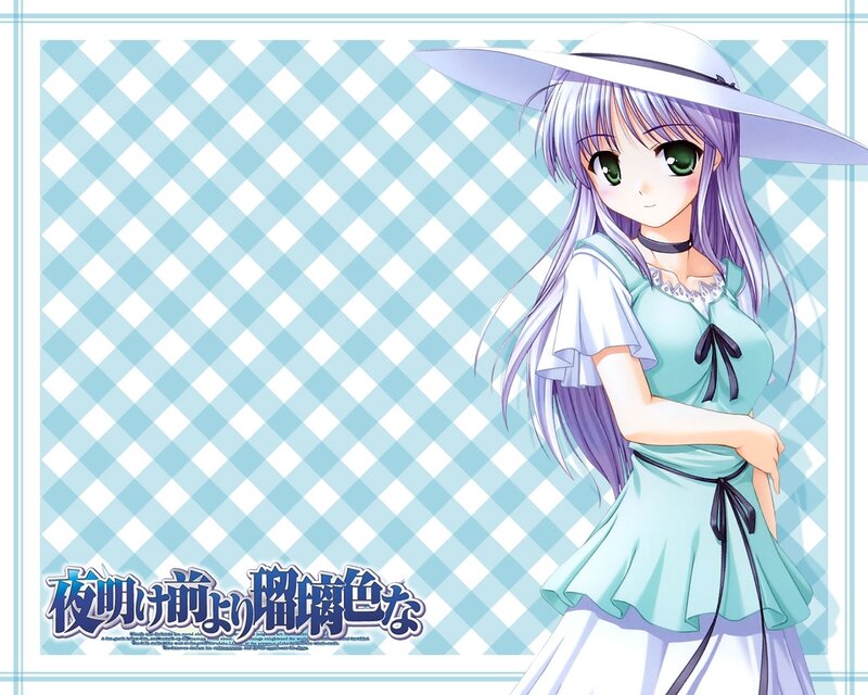 anime girl in a sun hat