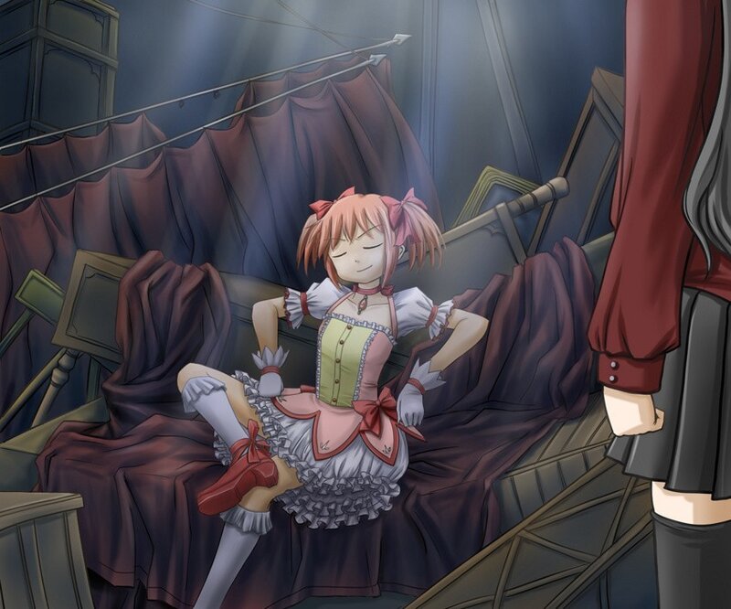 Anime girl in a theater