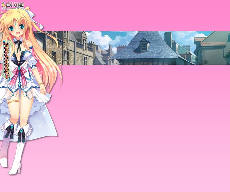 anime girl in a town