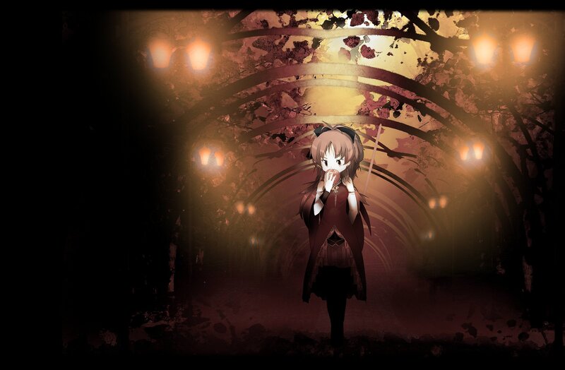 anime girl in a tunnel