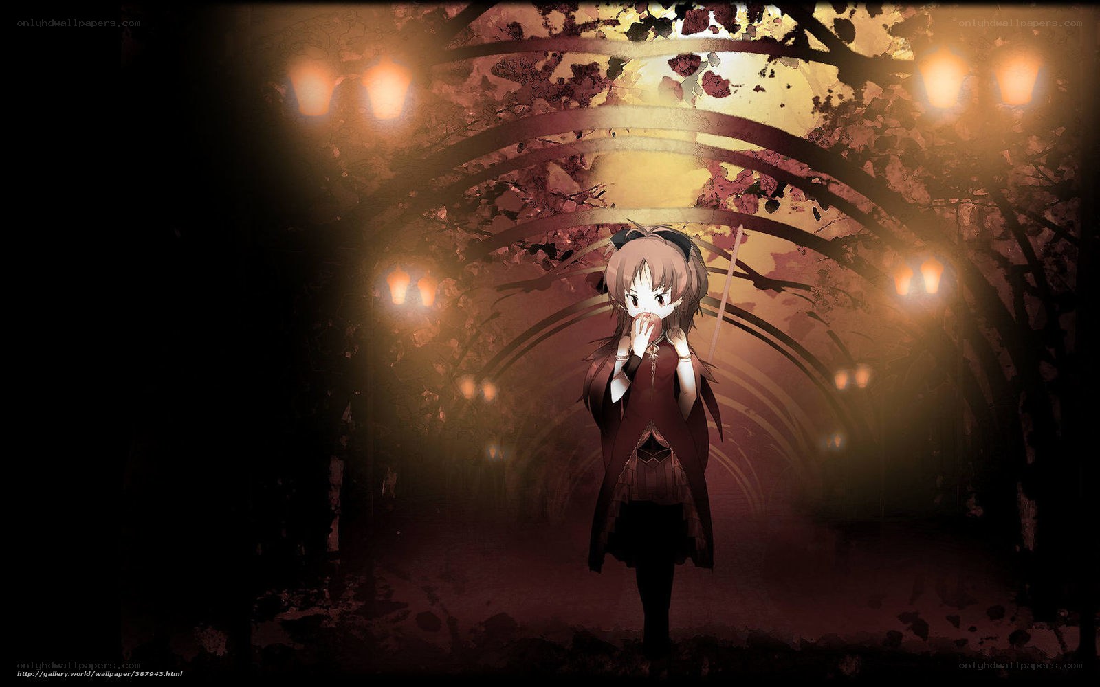 Anime girl in a tunnel