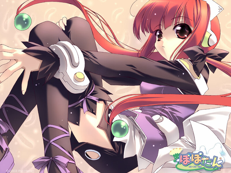 anime girl in action pose