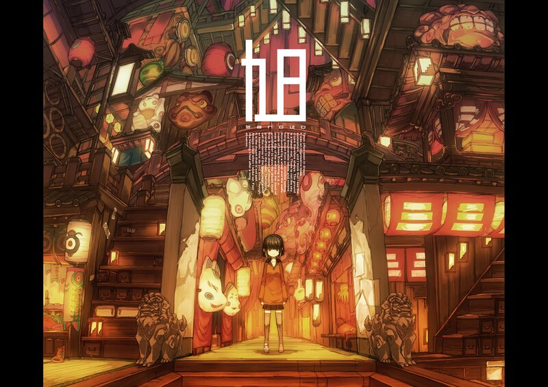 Anime Girl in Alley — Orange, Warm