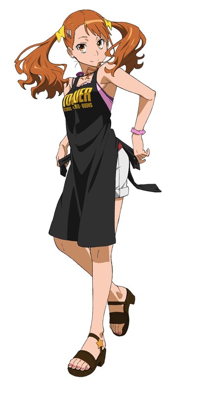 anime girl in apron