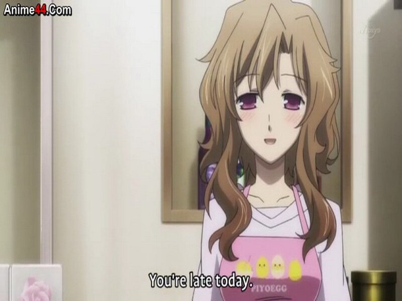Anime Girl in Apron — Brown, Neutral
