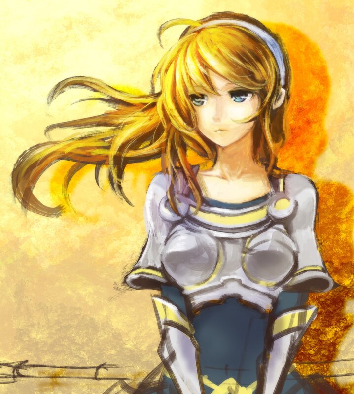 anime girl in armor