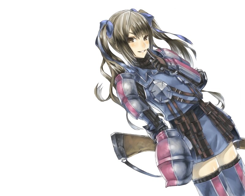 anime girl in armor