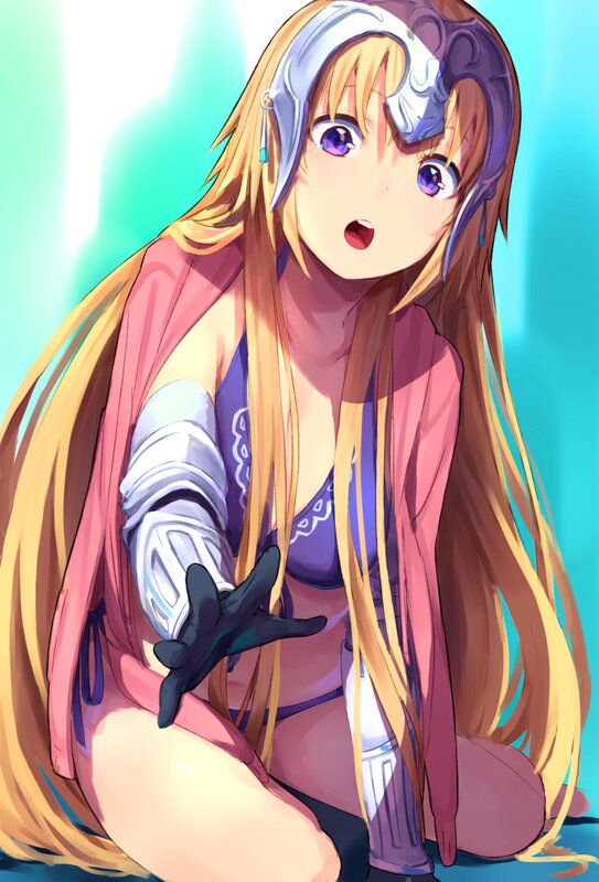 Anime Girl in Armor — Blonde