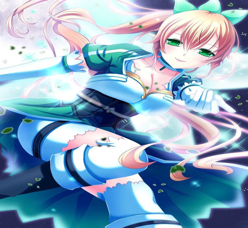 Anime Girl in Armor — Blue, Dynamic