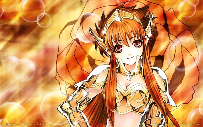 Anime Girl in Armor — Orange
