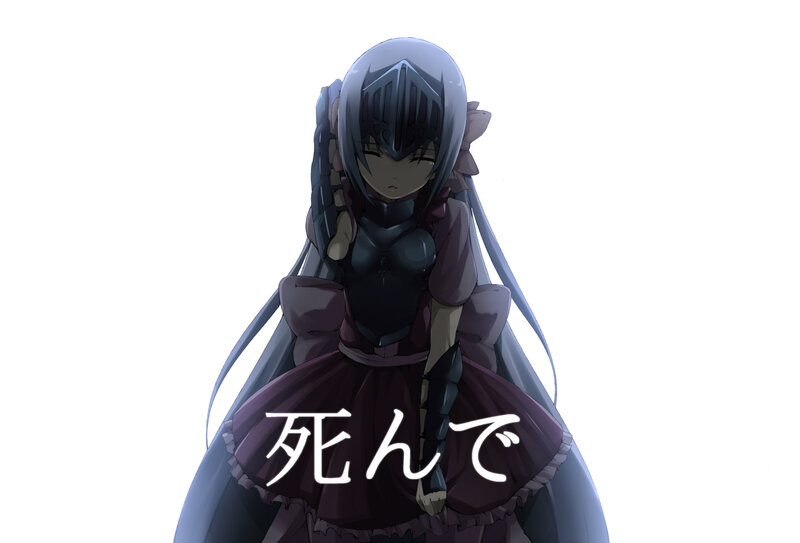 Anime Girl in Armor — Purple, Dramatic, Dress