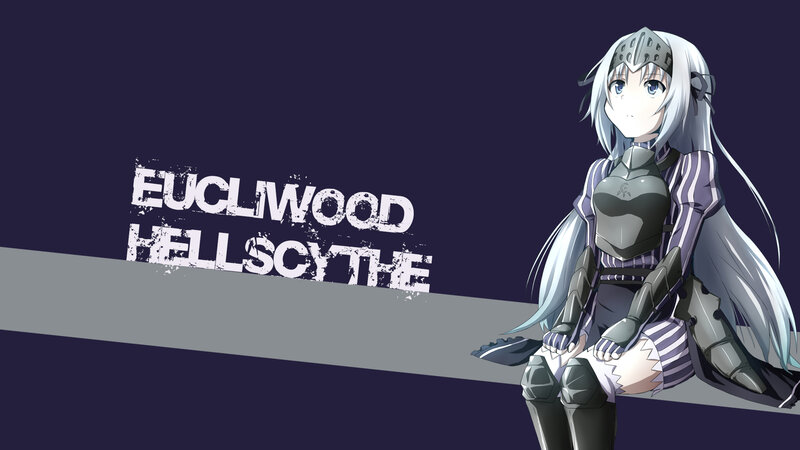 Anime Girl in Armor — Purple, Dramatic, Text