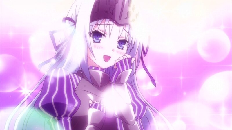 Anime Girl in Armor — Purple, Magical