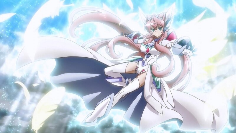 Anime Girl in Armor — White, Dramatic