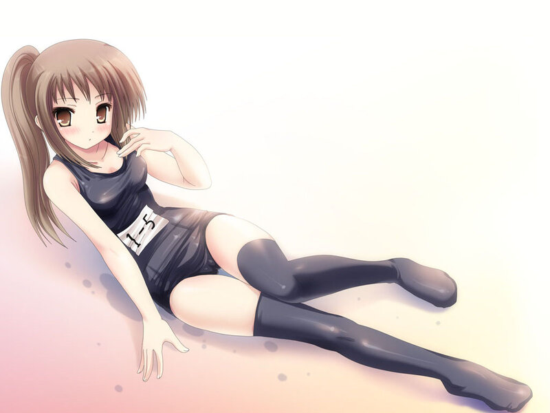 anime girl in athletic wear