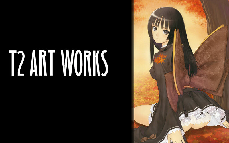 Anime Girl in Autumn — Brown