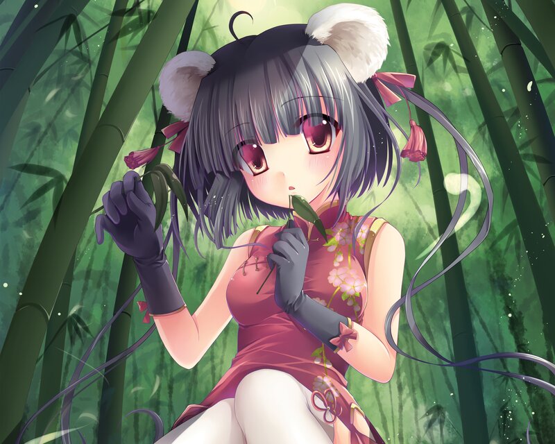 Anime Girl in Bamboo